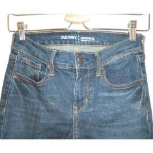 Old Navy Original Dark Blue Crosshatch jean - Picture 4 of 5